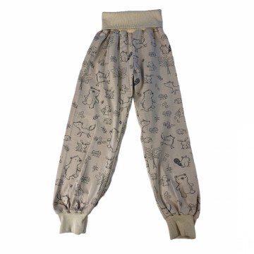 Joggebukse Beige med dyr